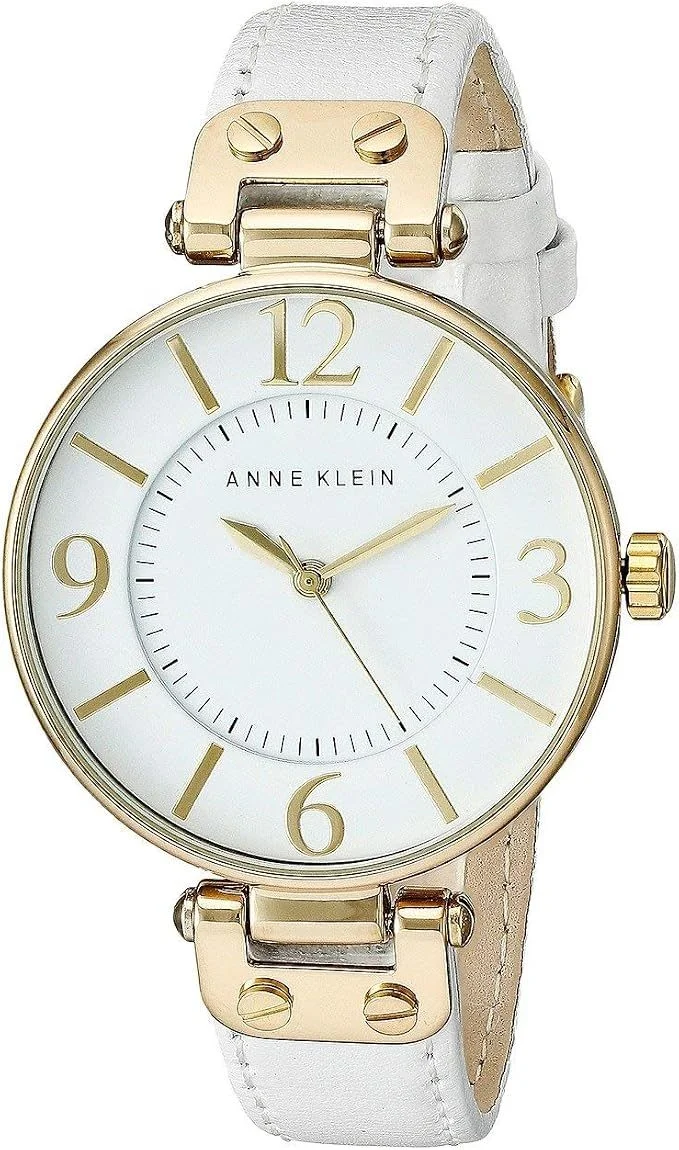Anne Klein Women's Leather Strap Watch